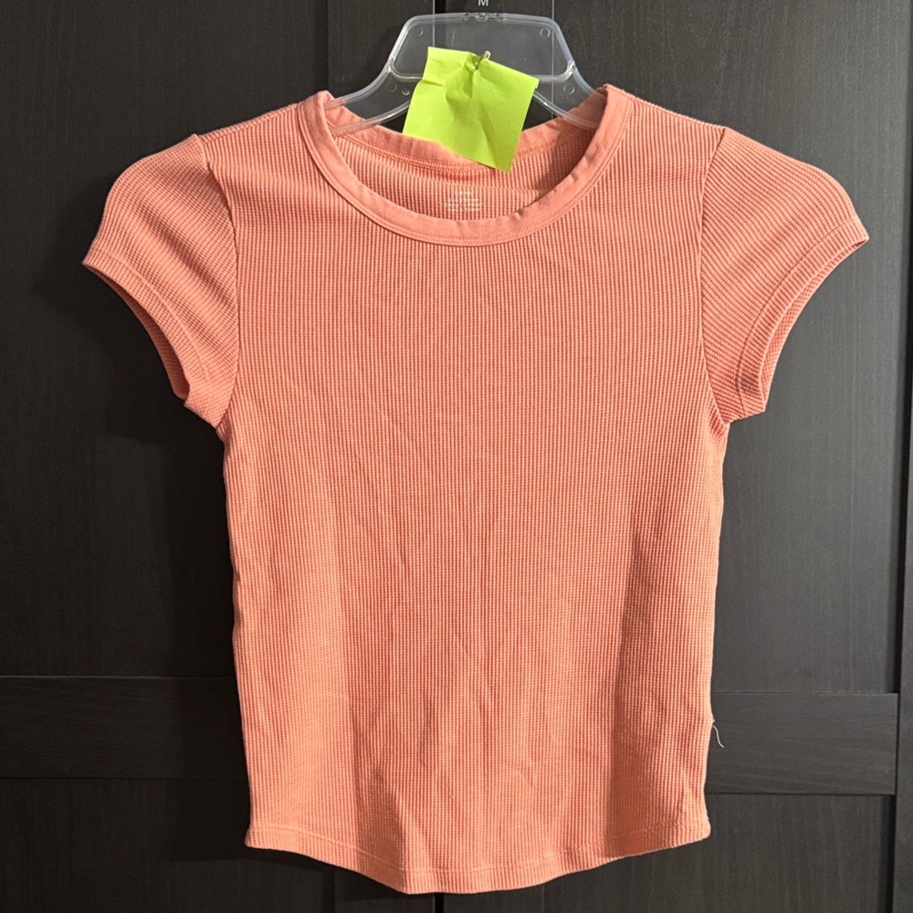 American Eagle Outfitters Pink Ribbed Top